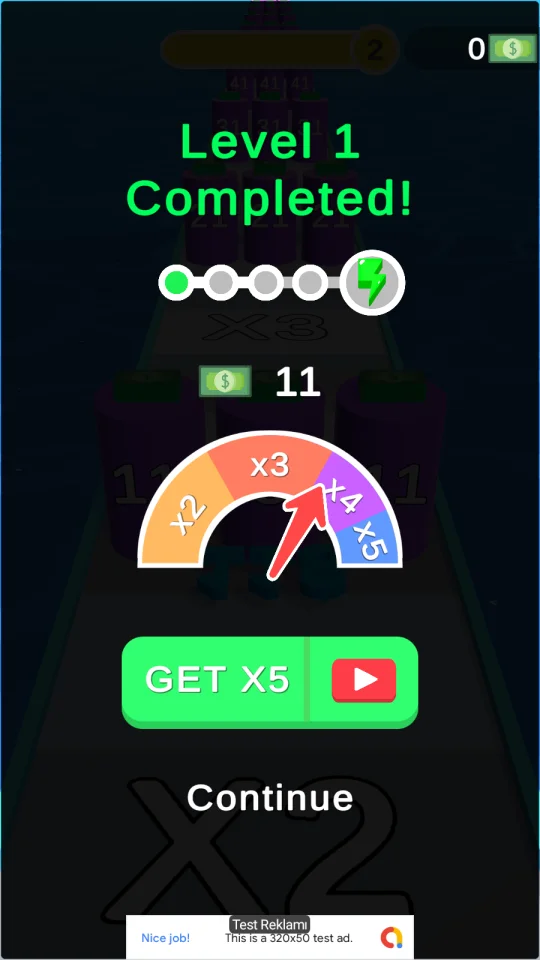 Money Shooter Unity Game AdMob — screenshot 2