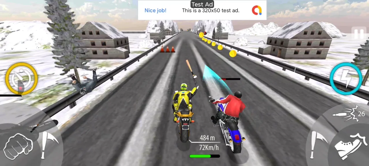 Road Rash Clone Unity Bike Racing Game — screenshot 2