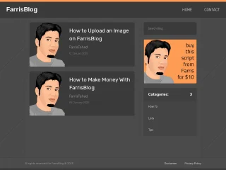 FarrisBlog - Simple PHP & MySQL Blog
