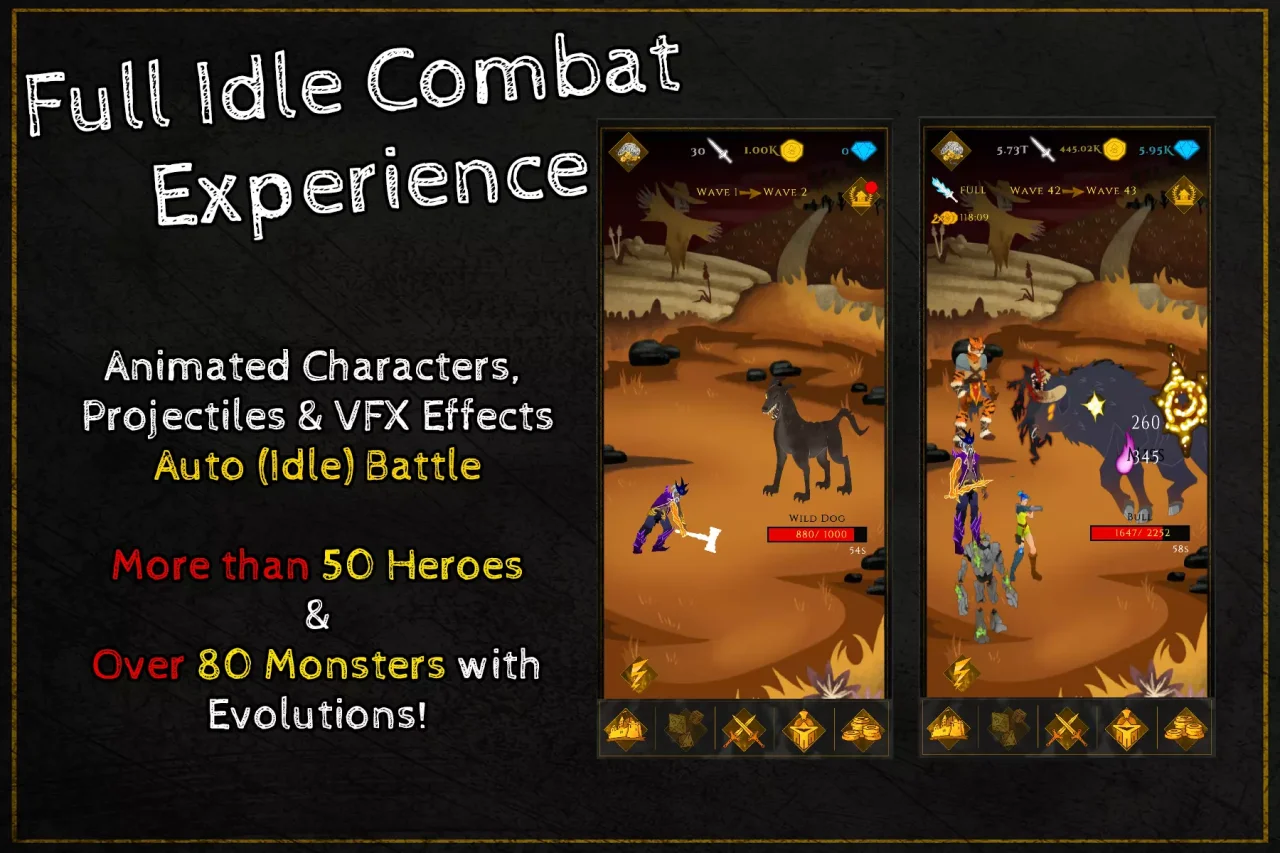 Idle RPG Clicker - Complete Game (Mobile) — screenshot 4