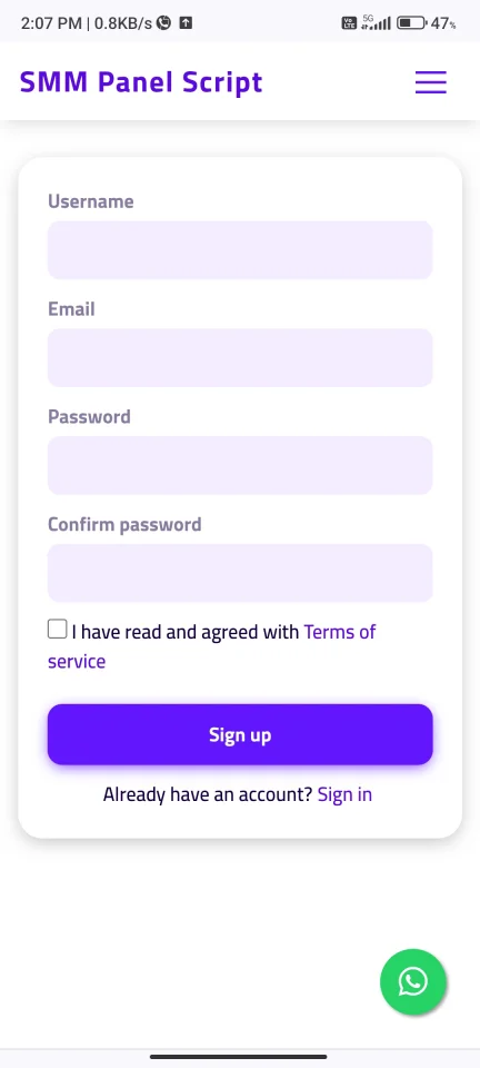 SMM Panel Premium Script — screenshot 1