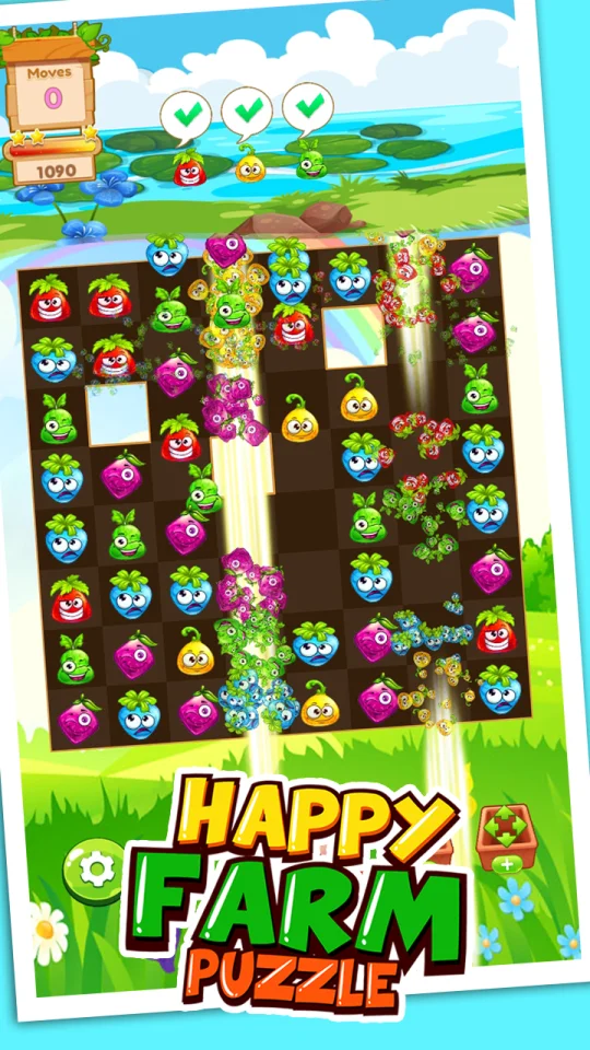 Match 3: Happy Rush Puzzle. Farm 3 Match Game Template Unity. Earning Money Every Month (Include Graphics) — screenshot 3