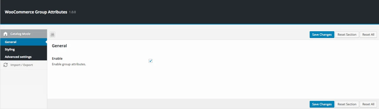 WooCommerce Group Attributes — screenshot 2