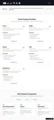 Cloud Provider Comparison Landing Page Template