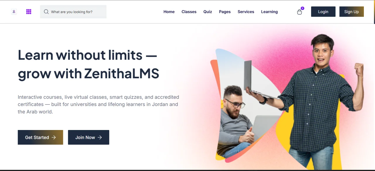 ZenithaLMS Enterprise Learning Management System for Universities & Academies — screenshot 1