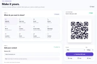 QR Modern QR Code Generator Website