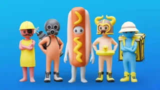 Funny Characters - Animated Low Poly 3D Models