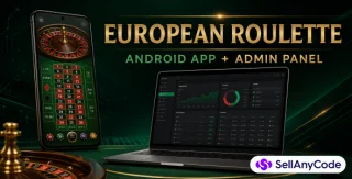 European Roulette Social Casino Android App with PHP Admin Panel