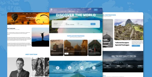 Travel - Travel Agency Responsive Website Template — screenshot 2