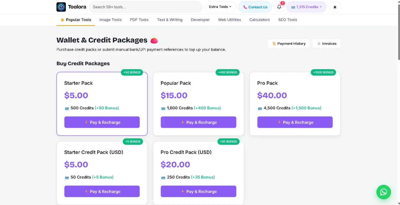 Toolora — In-Browser Canva Alternative, Video Reels Generator & 63+ Micro-SaaS Tools (Laravel 12) — screenshot 7
