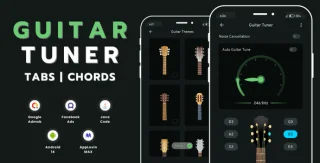Guitar Tuner Tabs Chords with AdMob Ads