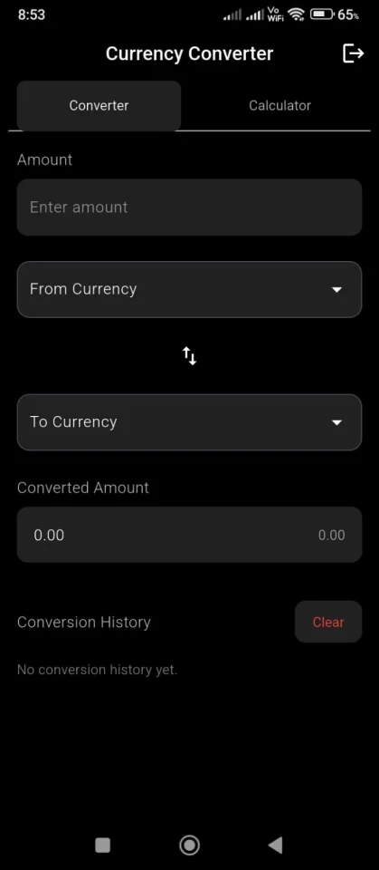 Currency Converter — screenshot 2