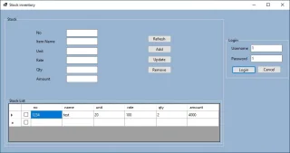 Stock Inventory Management System Project