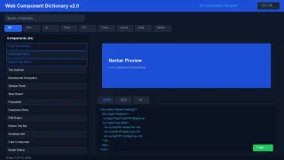 Web Component Dictionary v2.0 — 83 Ready-to-Use Web Components