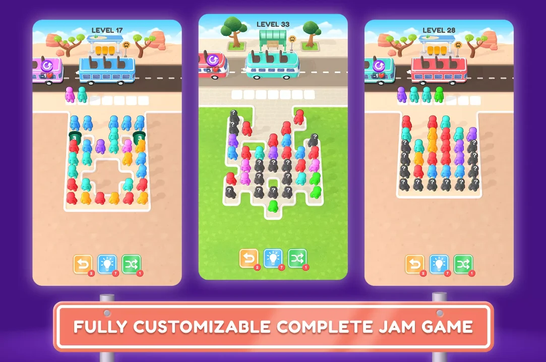 Bus Stop Jam | Template + Editor — screenshot 1