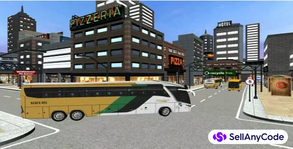 City Coach Bus Passenger Driving: Bus Parking 2021