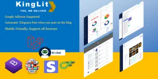 KingLit CMS Multipurpose Laravel Website CMS with AI Chat and File Manager