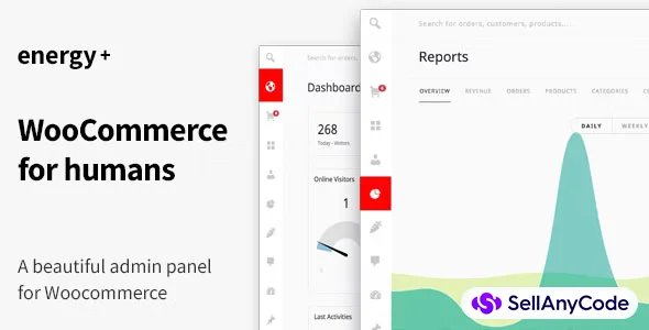Energy+ a Beautiful Admin Panel for WooCommerce