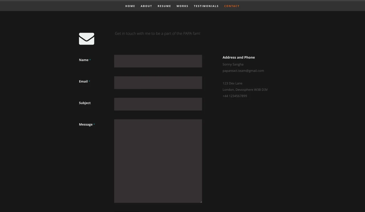Portfolio Template — screenshot 5