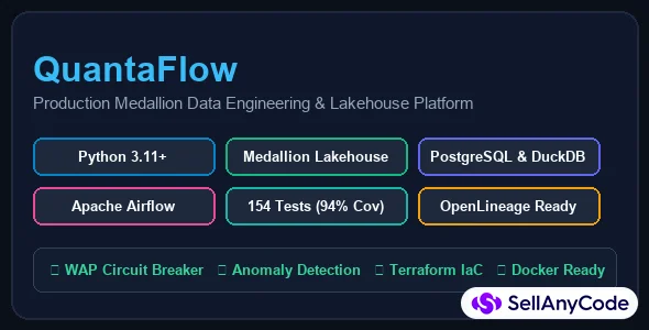 QuantaFlow - Production Data Engineering & Medallion Lakehouse Platform — cover