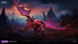 Stylized Fantasy Dragons Pack