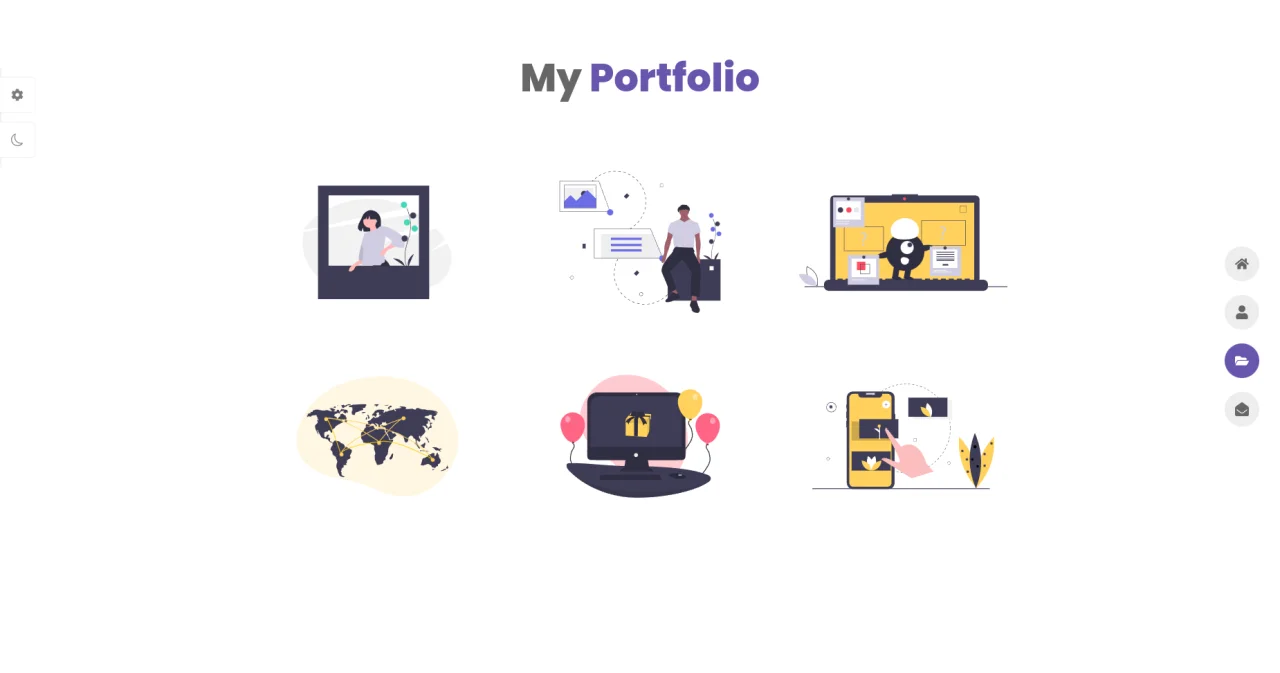 Portfolio Design React App — screenshot 1