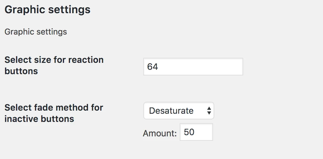 Reactions WordPress Plugin — screenshot 1