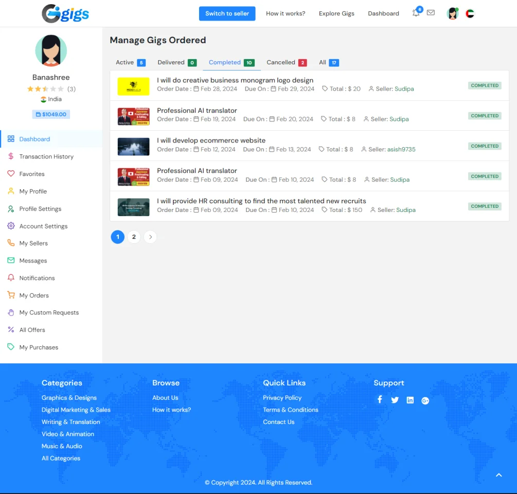 Best Fiverr Script I Fiverr Clone Script — screenshot 5