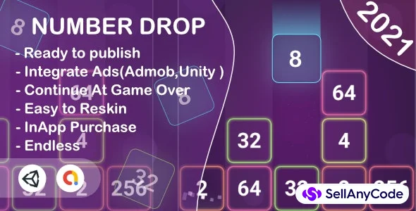 Number Drop (Unity Game+AdMob+iOS+Android)