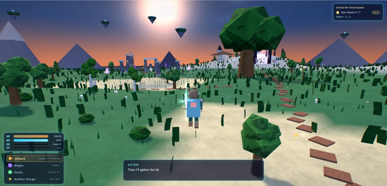 AETHERBLADE Shards of the Fallen Stars — screenshot 2