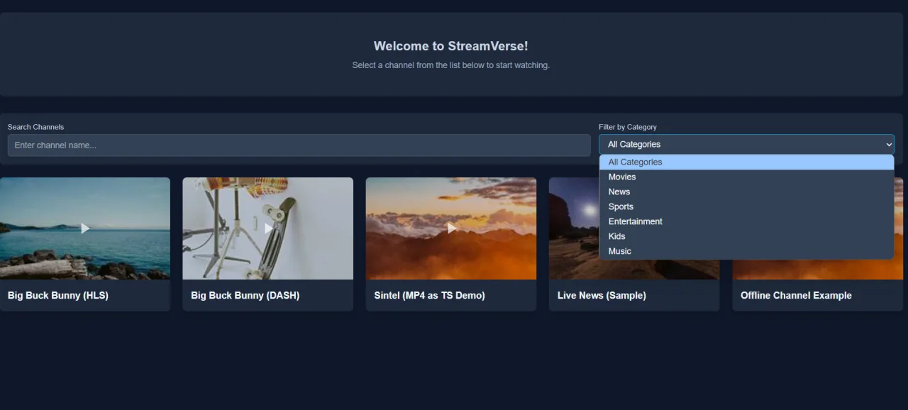 OTTX - Live TV — screenshot 1