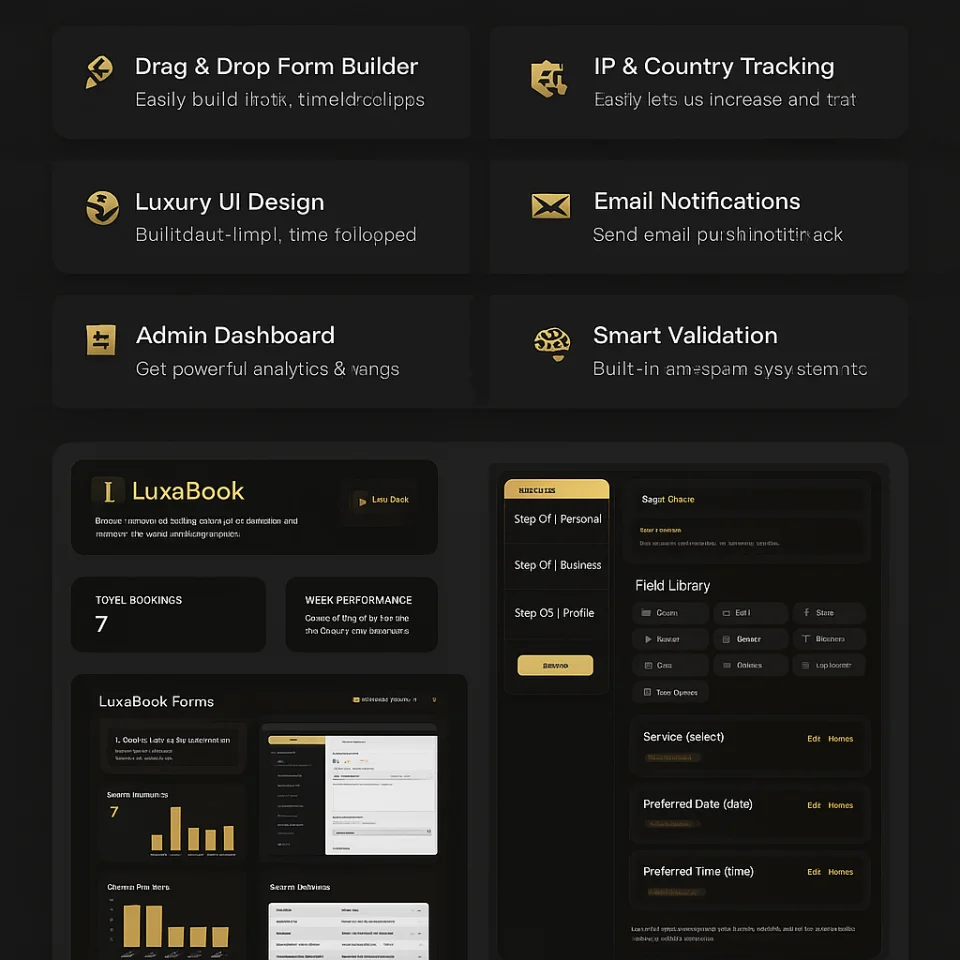 LuxaBook Ultimate Booking Form Builder & Appointment System — screenshot 9