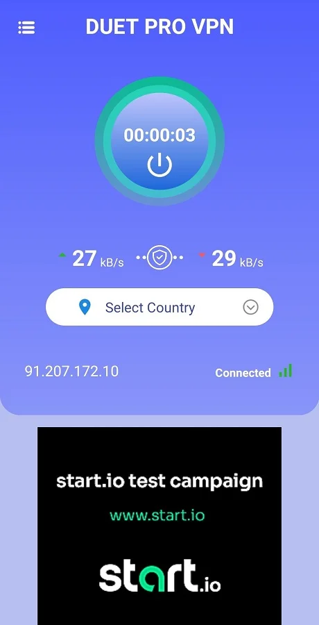Pro VPN App | Secure VPN App & Fast VPN | Subscription | StartApp Ads | Facebook & AdMob Ads — screenshot 1