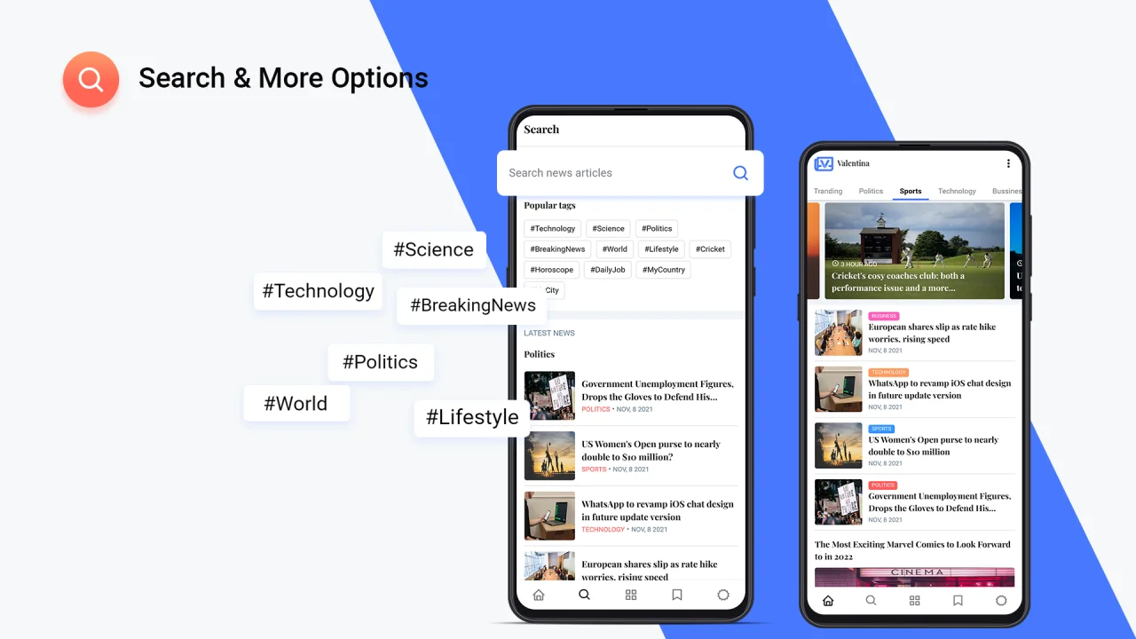 Valentina: News Publishing PWA — screenshot 4