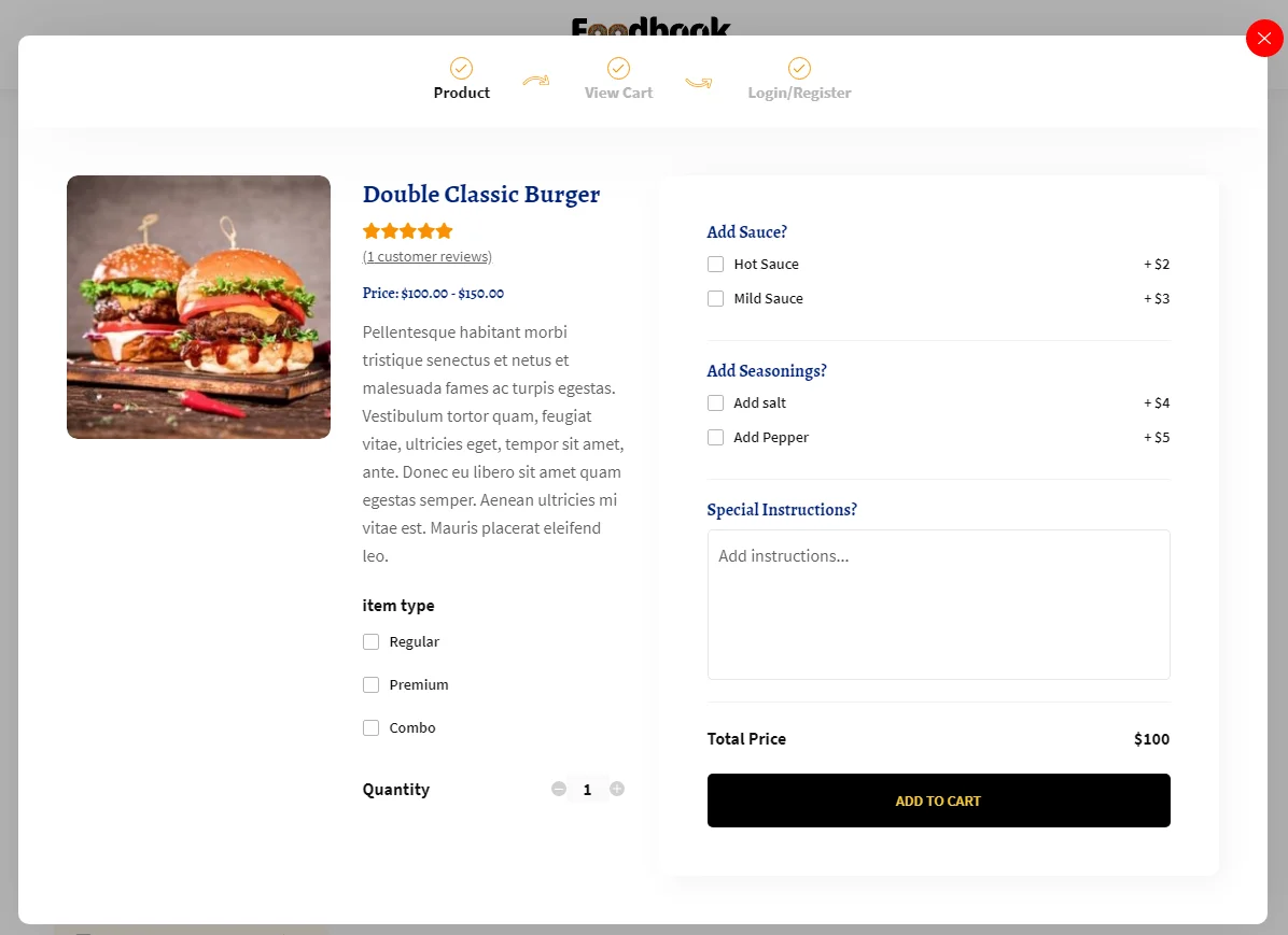 FoodBook | Online Food Ordering & Delivery System for WordPress with One-Click Order Printing — screenshot 4