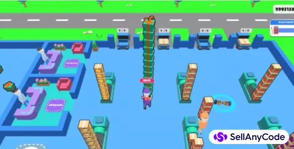 Shipping Factory 3D Idle Tycoon Arcade Game