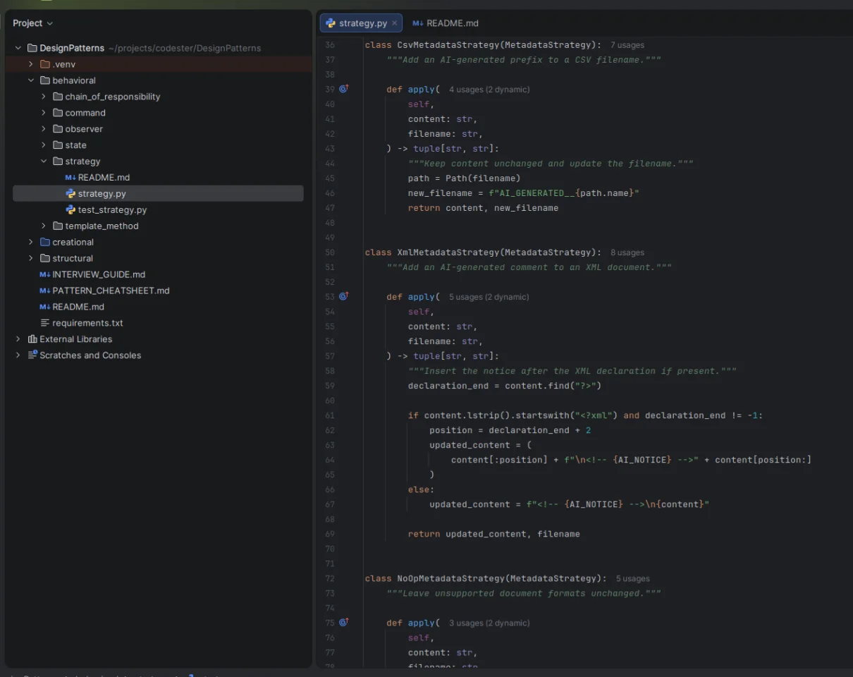 Python Design Patterns: Real-World Examples & Interview Guide — screenshot 5