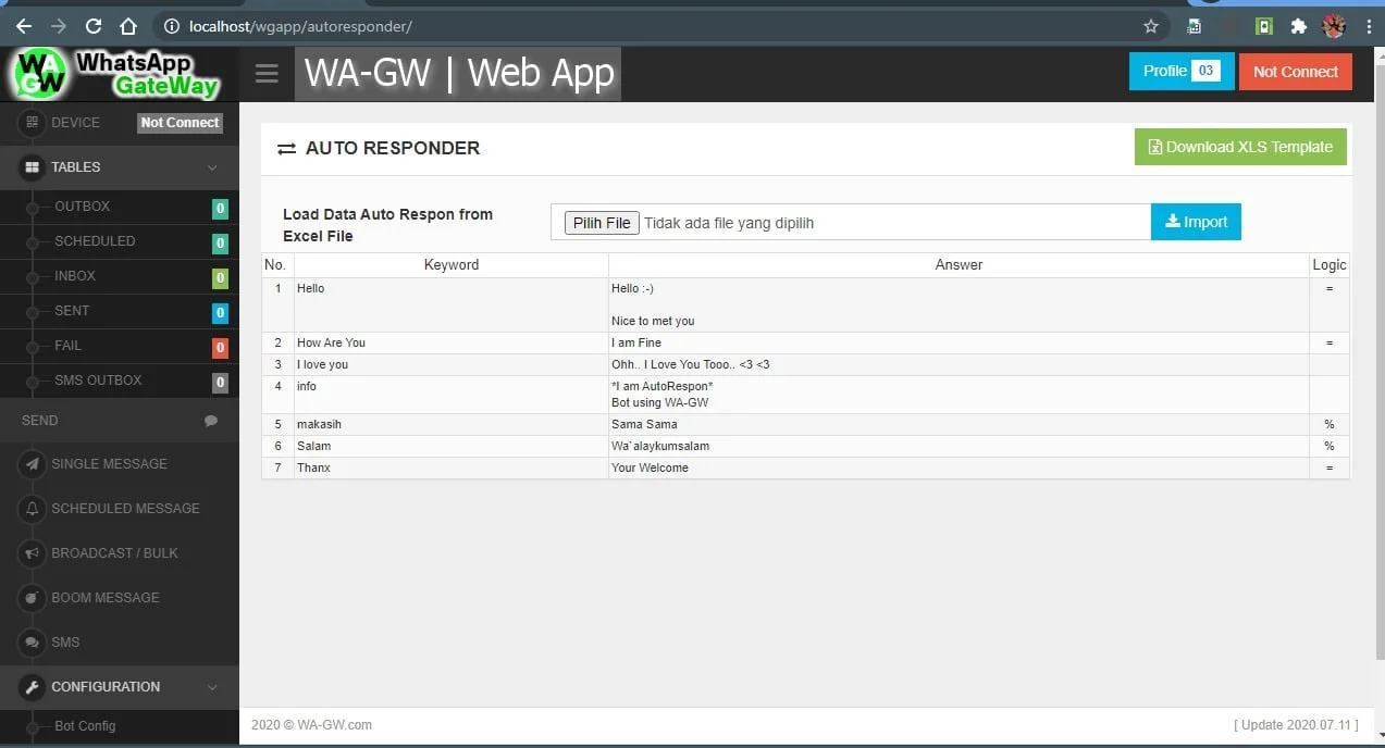 WA-GW | WhatsApp and SMS GateWay (Bulk and Chatbot) with SaaS Support — screenshot 8