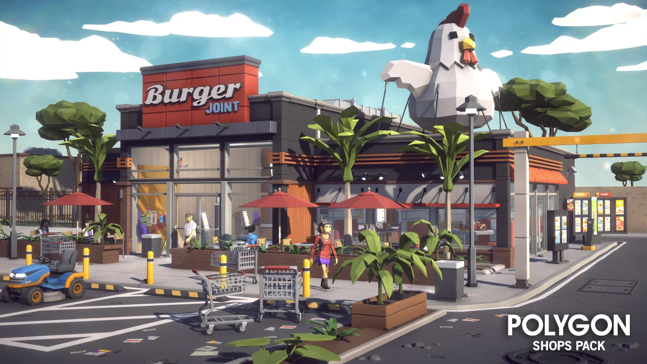 POLYGON - Shops Pack - Art by Synty — screenshot 4