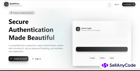 AuthFlow Next.js Authentication System