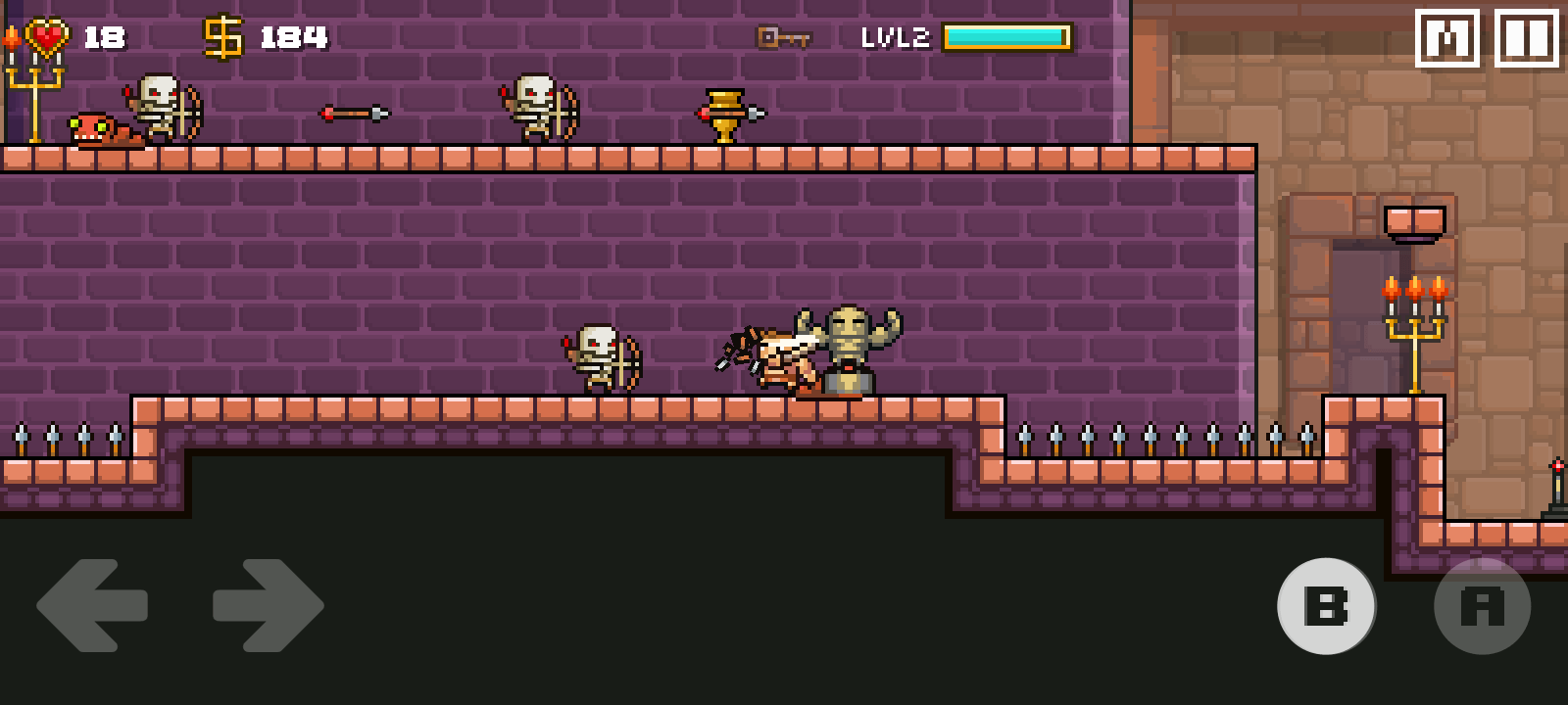 2D Sword of Knight Unity Mobile Platformer Template — screenshot 10