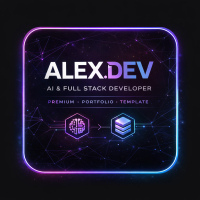 ALEXDEV Premium AI Developer Portfolio Template