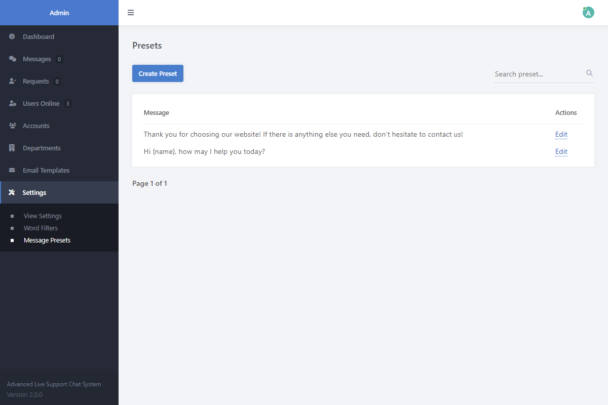 Advance Live Chat support System — screenshot 5
