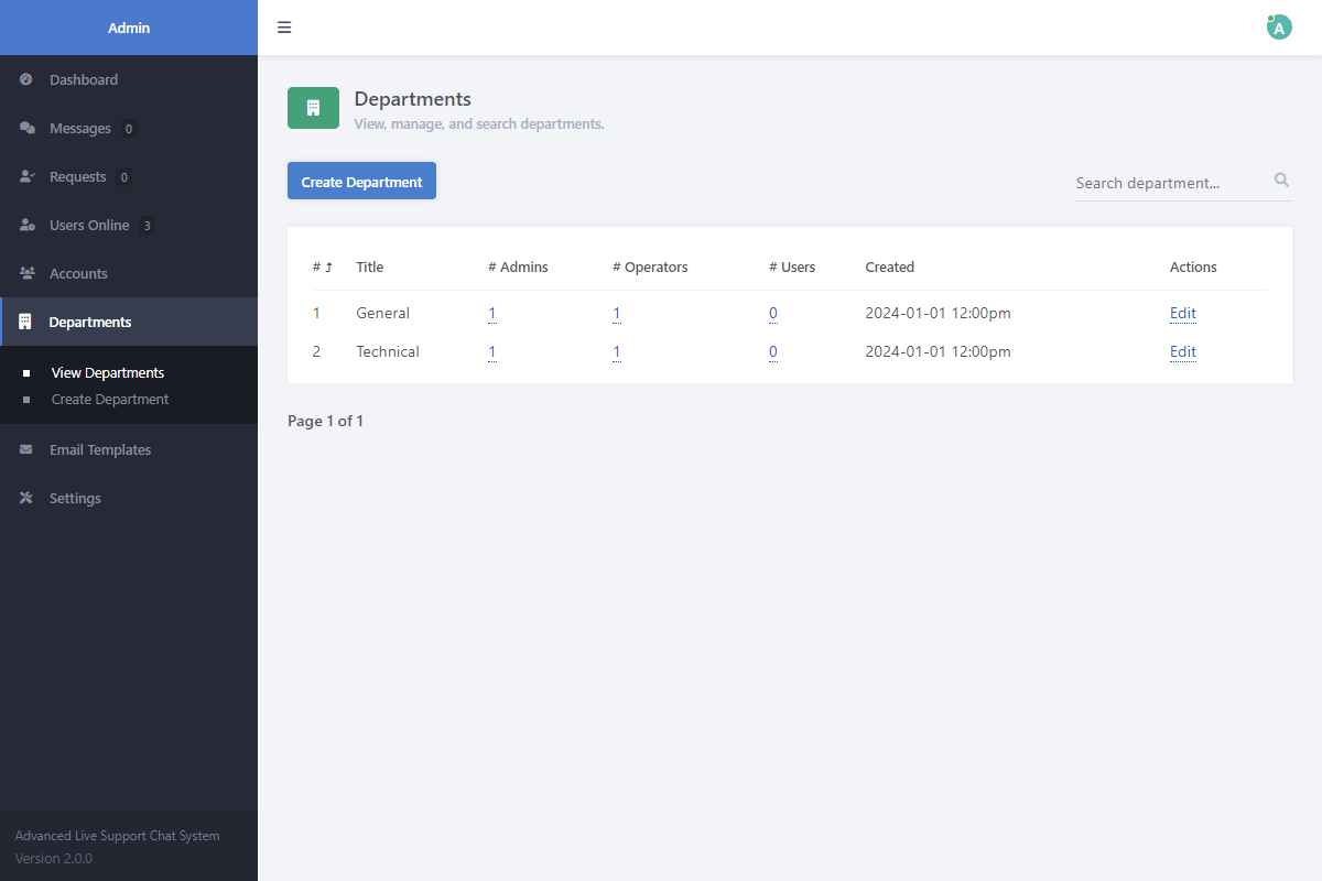 Advance Live Chat support System — screenshot 7