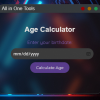 Modern MacOS Age Calculator Template