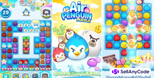 Air Penguin Puzzle Match 3 RPG - Unity Source Code