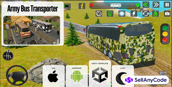 Army Bus Transporter Coach Fun Simulation