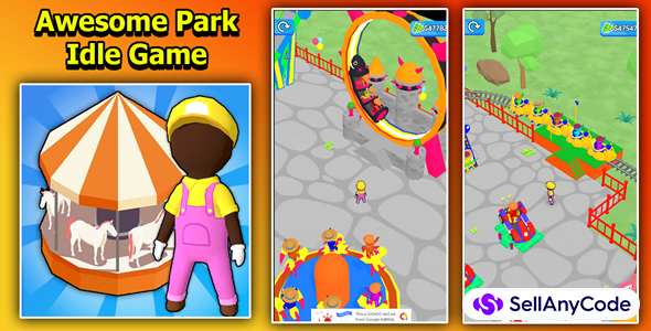 Awesome Park Idle Game 3D Unity Source Code