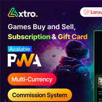 Axtro Games Buy And Sell, Subscription & Gift Card Laravel Script