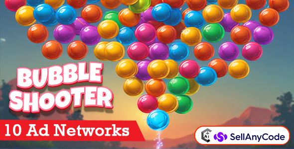 Bubble Shooter Unity Source Code - 10 Ad Networks